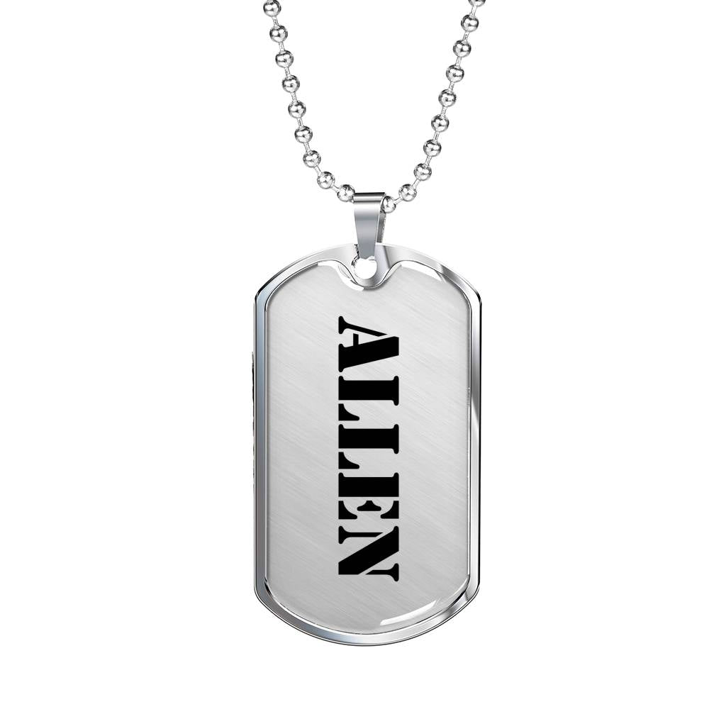 Allen - Luxury Dog Tag Necklace