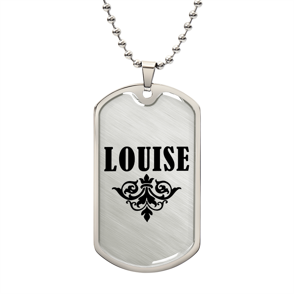 Louise v01a - Luxury Dog Tag Necklace