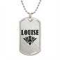 Louise v01a - Luxury Dog Tag Necklace