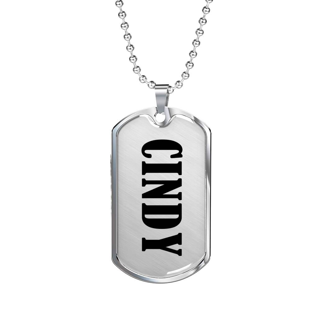 Cindy v01 - Luxury Dog Tag Necklace