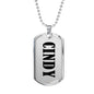Cindy v01 - Luxury Dog Tag Necklace