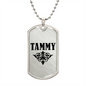Tammy v01a - Luxury Dog Tag Necklace