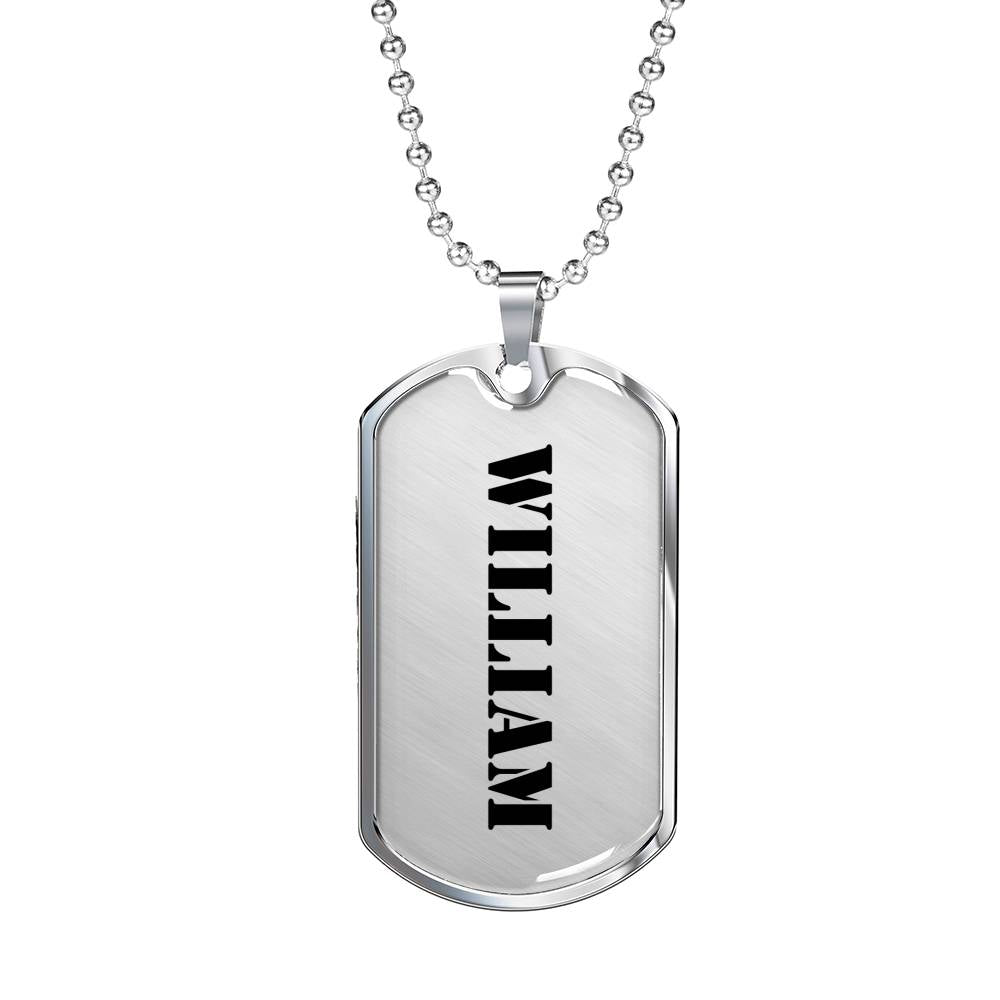 William - Luxury Dog Tag Necklace
