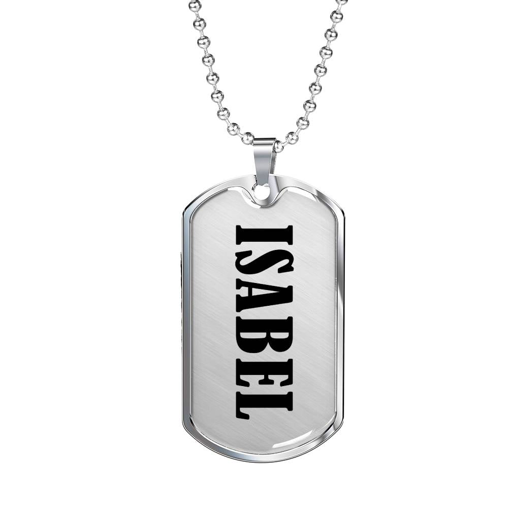 Isabel v01 - Luxury Dog Tag Necklace