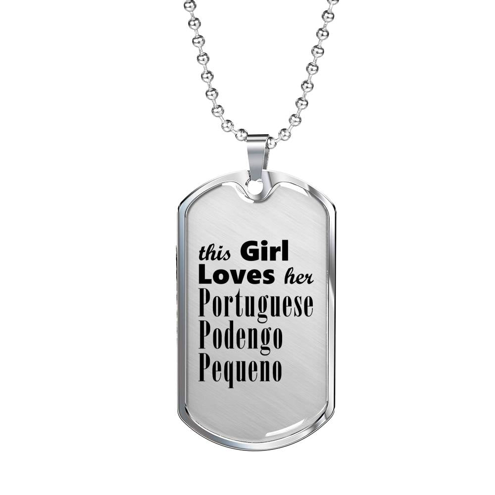 Portuguese Podengo Pequeno - Luxury Dog Tag Necklace