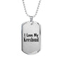 Love My Keeshond - Luxury Dog Tag Necklace
