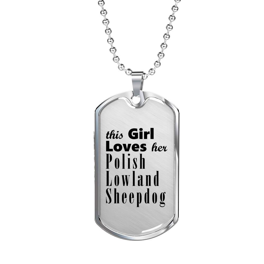 Polish Lowland Sheepdog - Luxury Dog Tag Necklace