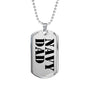 Navy Dad - Luxury Dog Tag Necklace