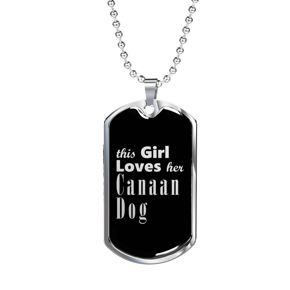 Canaan Dog v2s - Luxury Dog Tag Necklace
