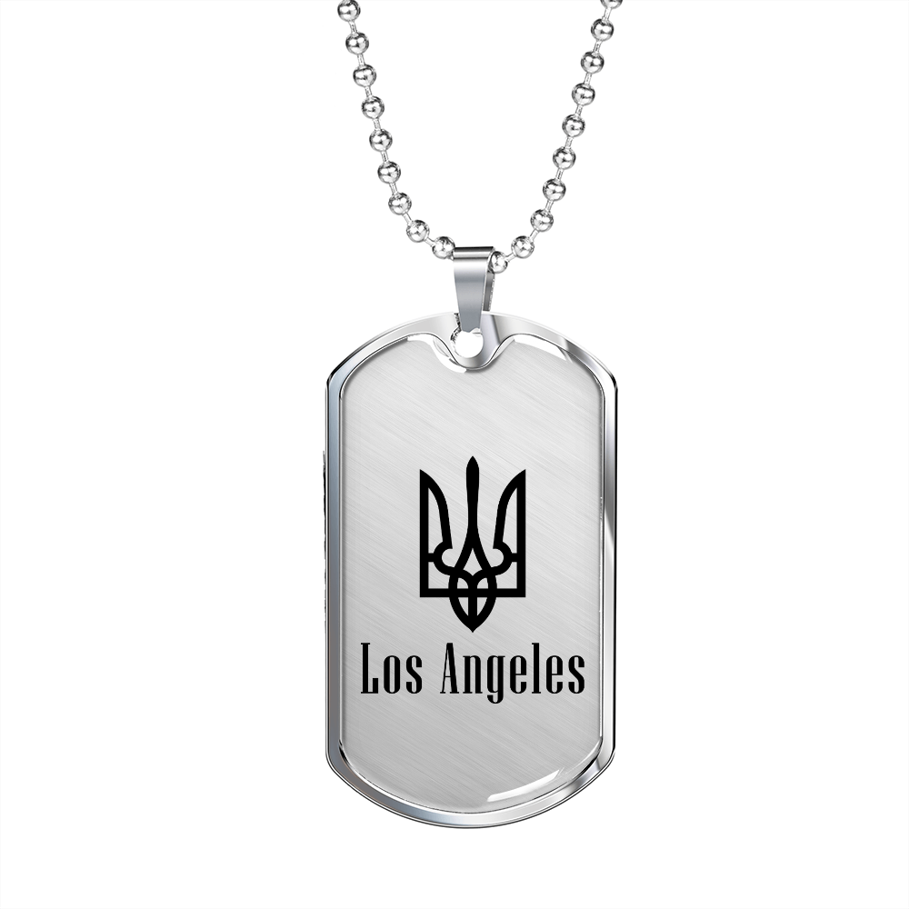 Los Angeles - Luxury Dog Tag Necklace