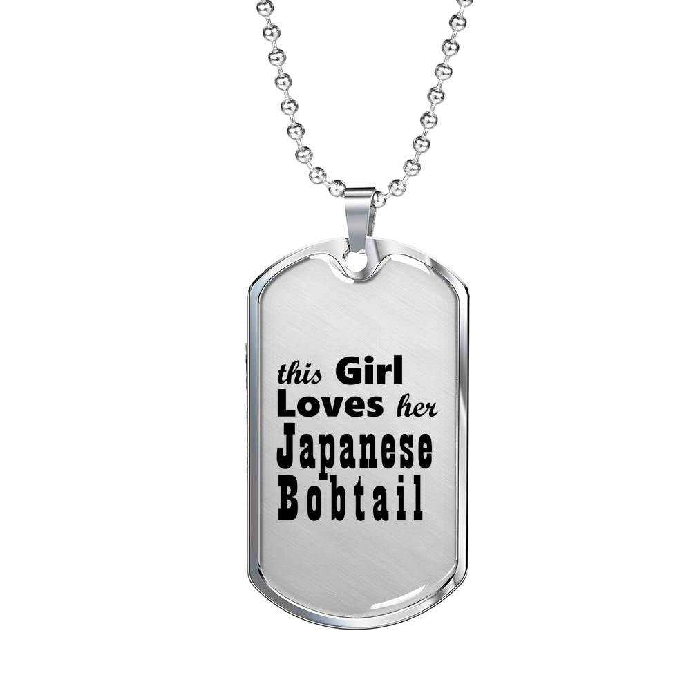 Japanese Bobtail - Luxury Dog Tag Necklace