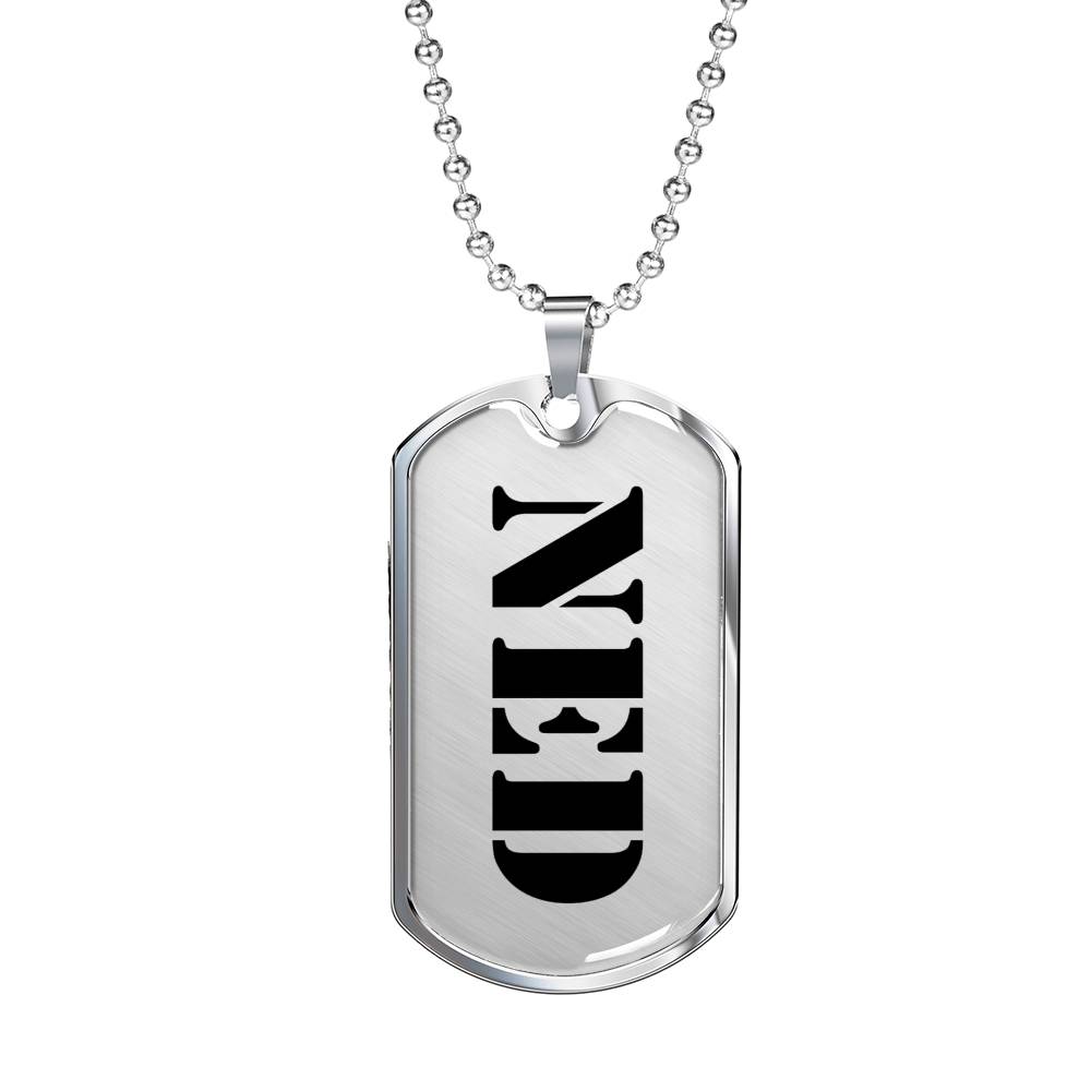 Ned - Luxury Dog Tag Necklace