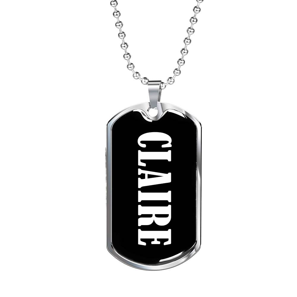 Claire v02 - Luxury Dog Tag Necklace
