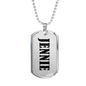 Jennie v01 - Luxury Dog Tag Necklace
