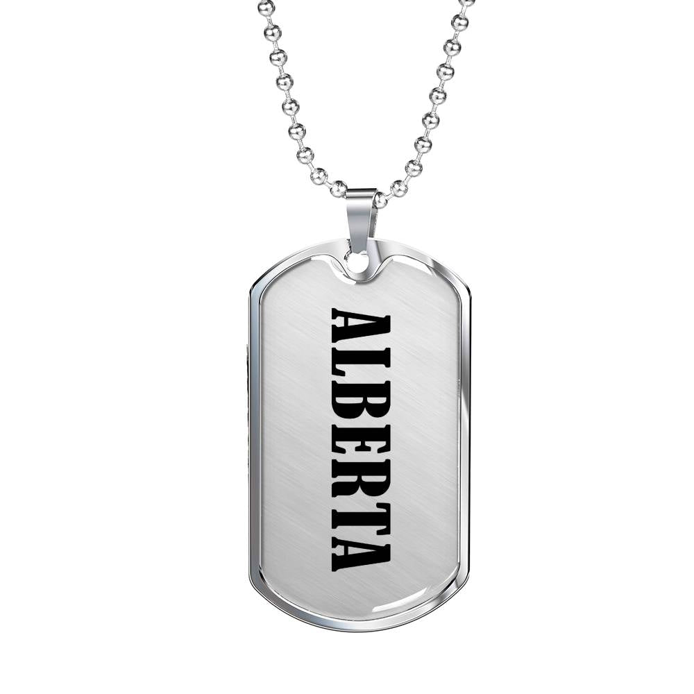 Alberta v01 - Luxury Dog Tag Necklace