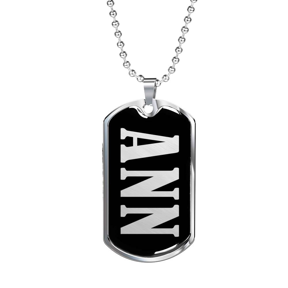Ann v01s - Luxury Dog Tag Necklace