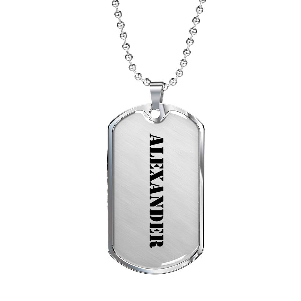 Alexander - Luxury Dog Tag Necklace