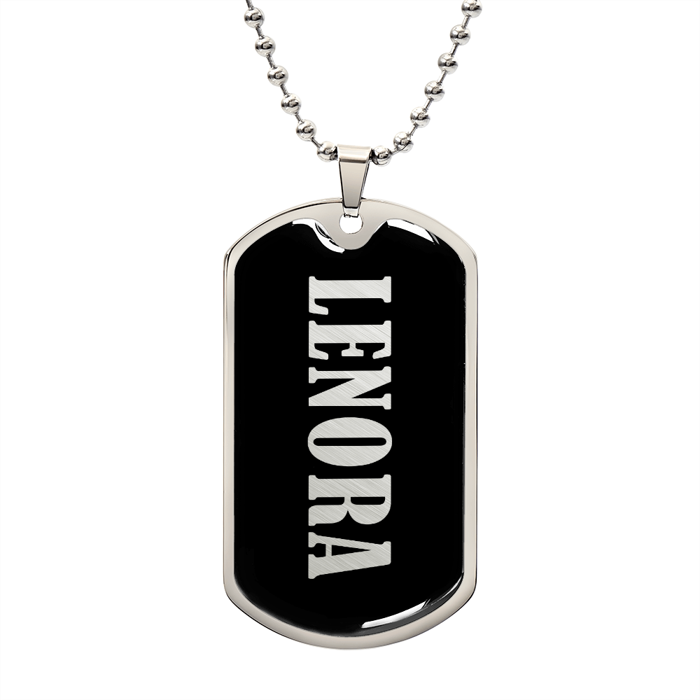 Lenora v02 - Luxury Dog Tag Necklace