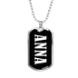 Anna v02 - Luxury Dog Tag Necklace