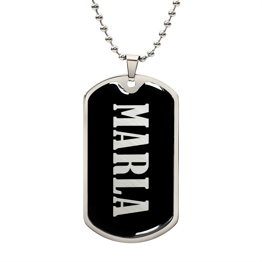 Marla v02 - Luxury Dog Tag Necklace