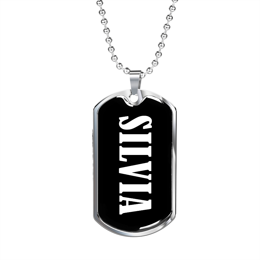 Silvia v03 - Luxury Dog Tag Necklace