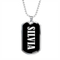 Silvia v03 - Luxury Dog Tag Necklace