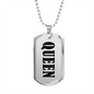 Queen v01 - Luxury Dog Tag Necklace