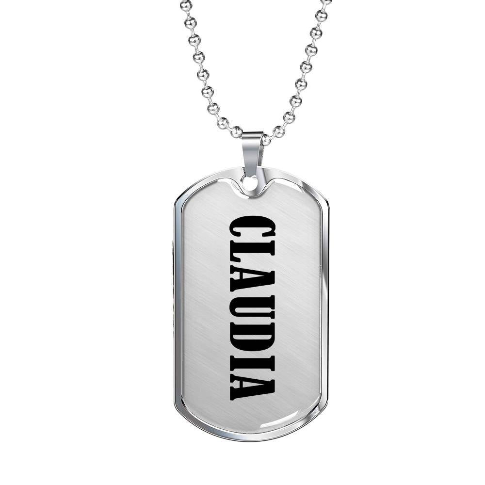 Claudia v01 - Luxury Dog Tag Necklace