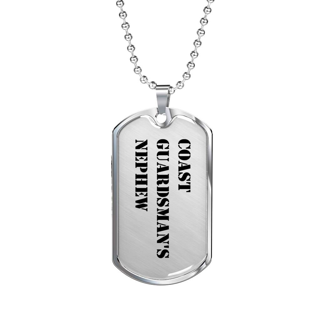 Coast Guardsman's Nephew - Luxury Dog Tag Necklace