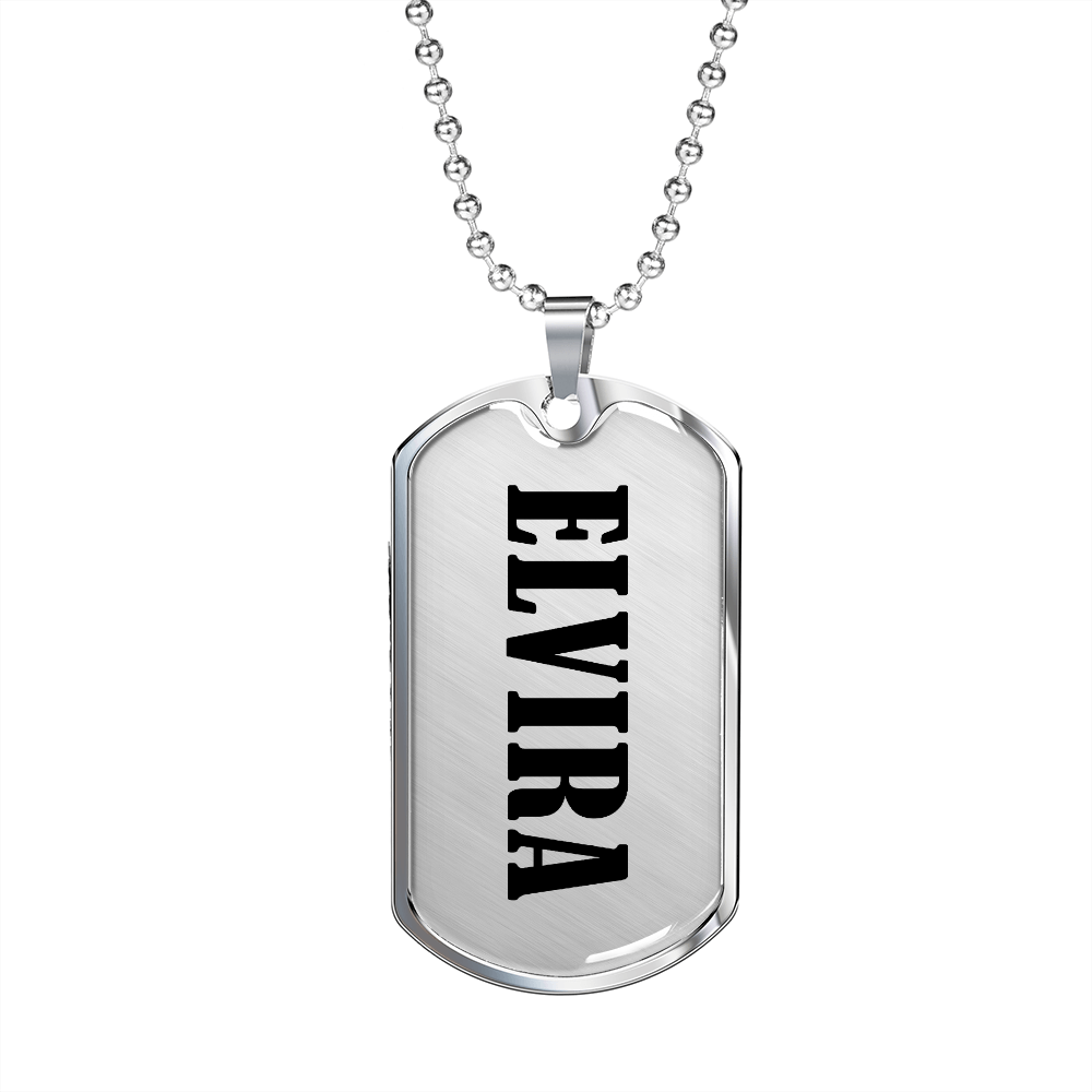 Elvira v01 - Luxury Dog Tag Necklace