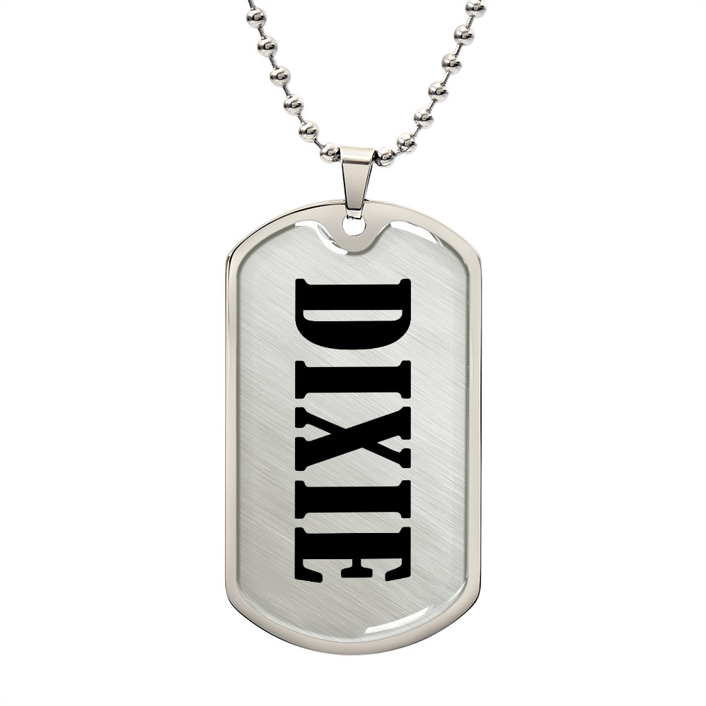 Dixie v01 - Luxury Dog Tag Necklace