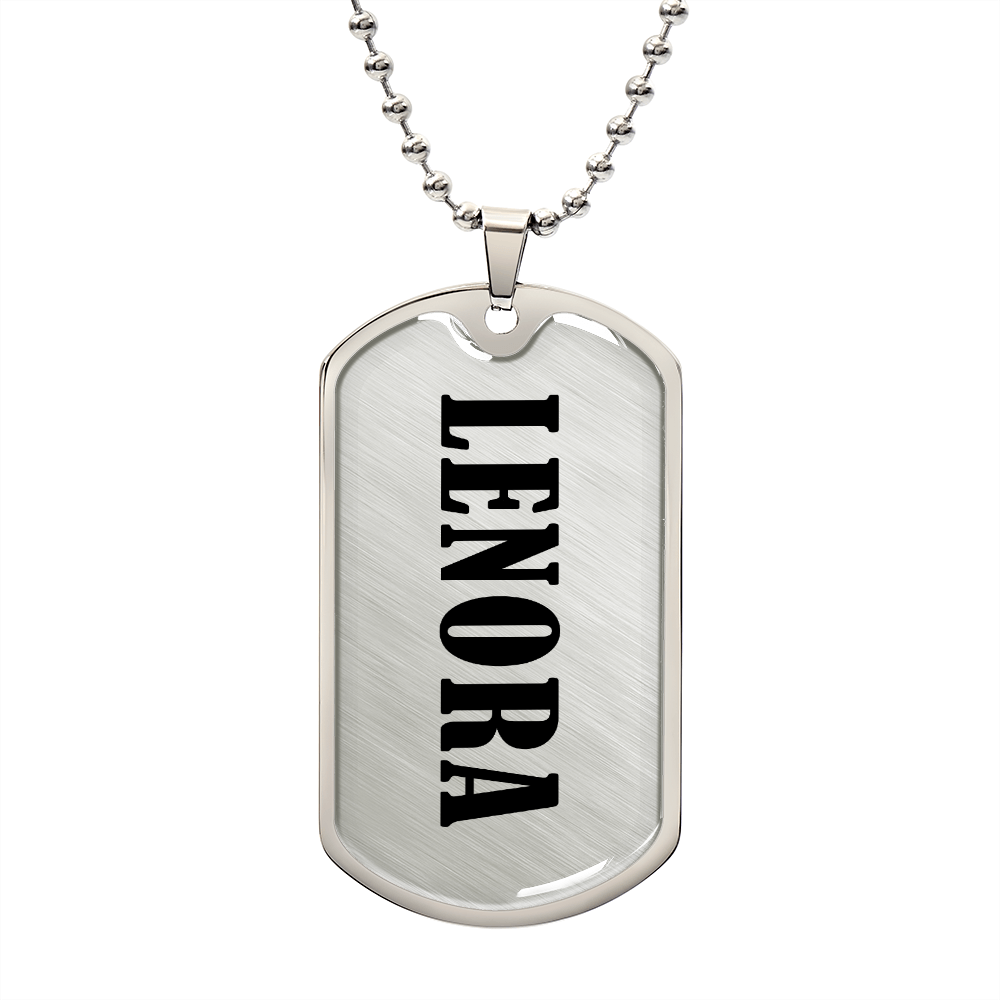 Lenora v01 - Luxury Dog Tag Necklace