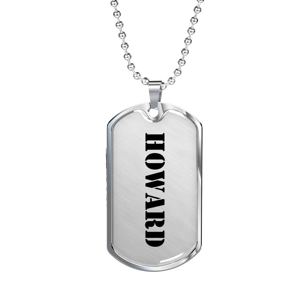 Howard - Luxury Dog Tag Necklace