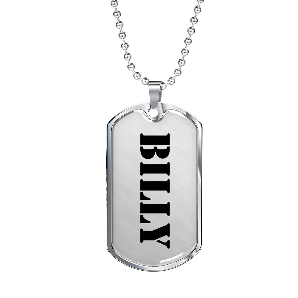 Billy - Luxury Dog Tag Necklace