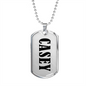 Casey v01 - Luxury Dog Tag Necklace