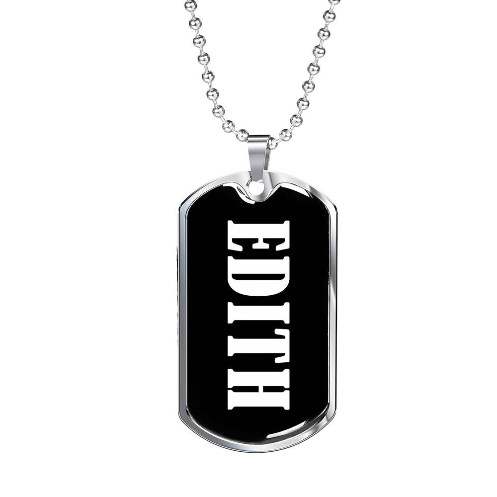 Edith v02 - Luxury Dog Tag Necklace