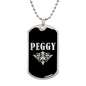Peggy v02a - Luxury Dog Tag Necklace