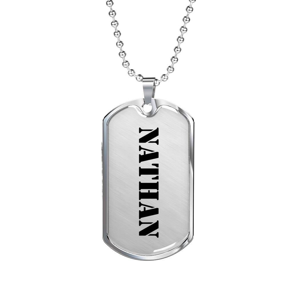 Nathan - Luxury Dog Tag Necklace