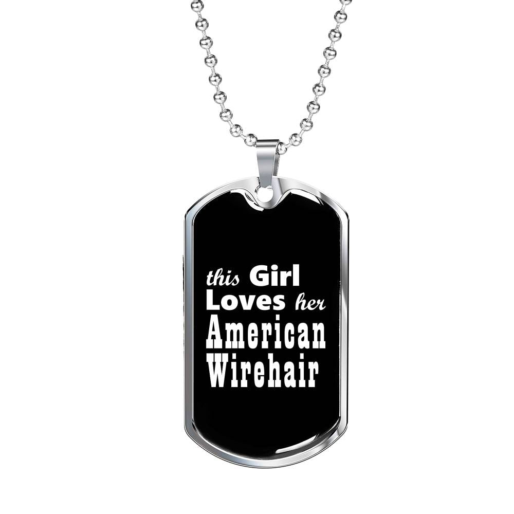American Wirehair v2 - Luxury Dog Tag Necklace