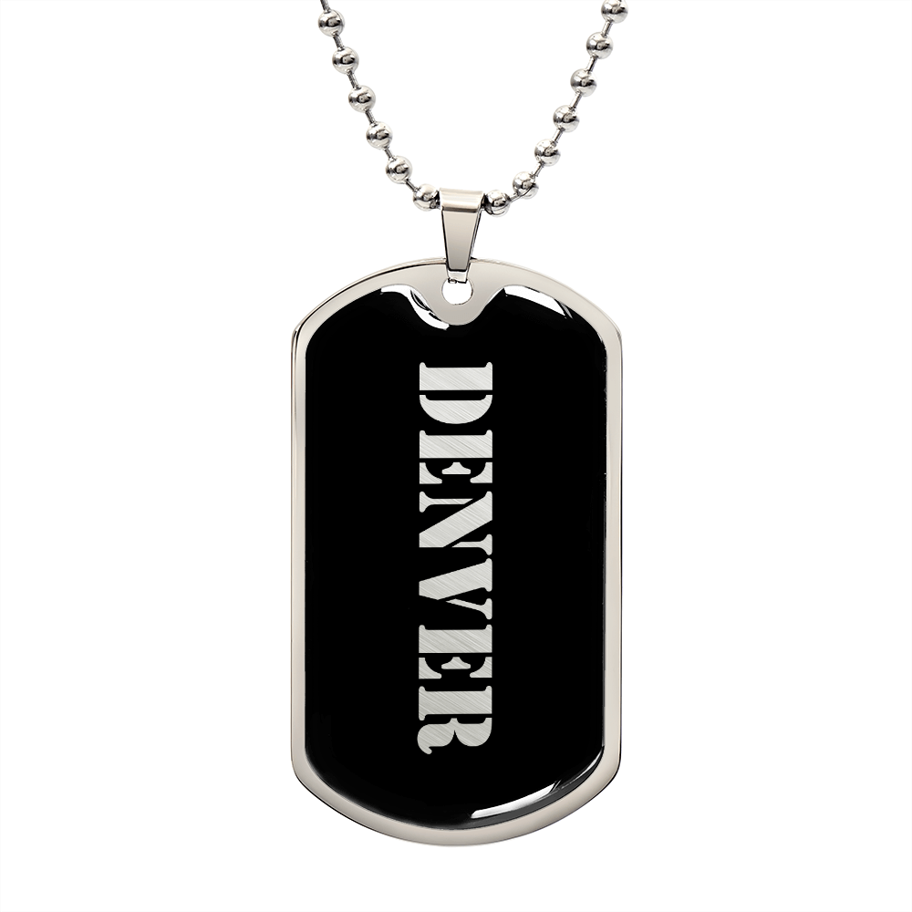 Denver v2 - Luxury Dog Tag Necklace