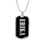 Erika v01s - Luxury Dog Tag Necklace