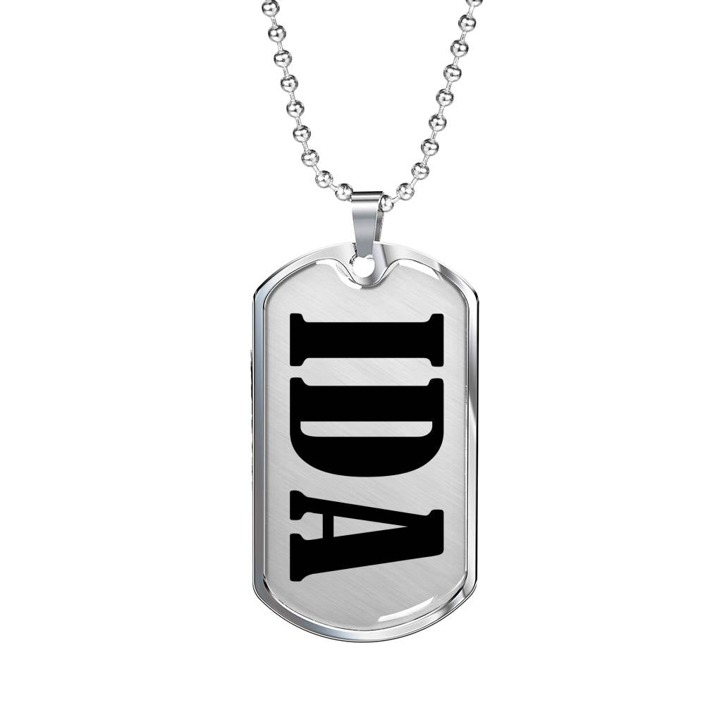 Ida v01 - Luxury Dog Tag Necklace