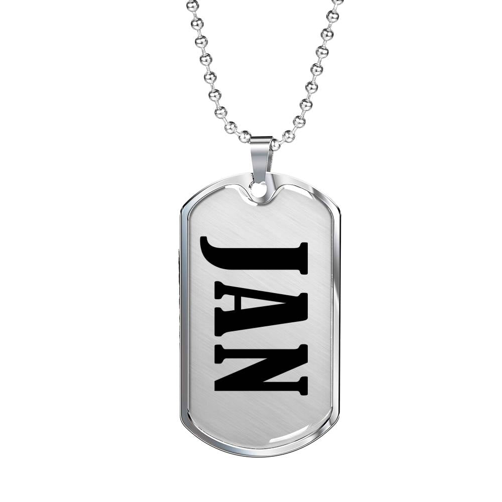 Jan v01 - Luxury Dog Tag Necklace
