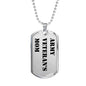 Army Veteran's Mom - Luxury Dog Tag Necklace