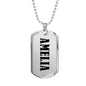 Amelia v01 - Luxury Dog Tag Necklace