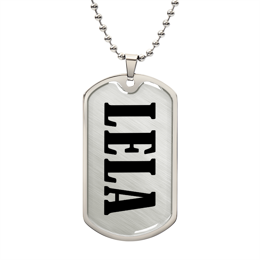 Lela v01 - Luxury Dog Tag Necklace