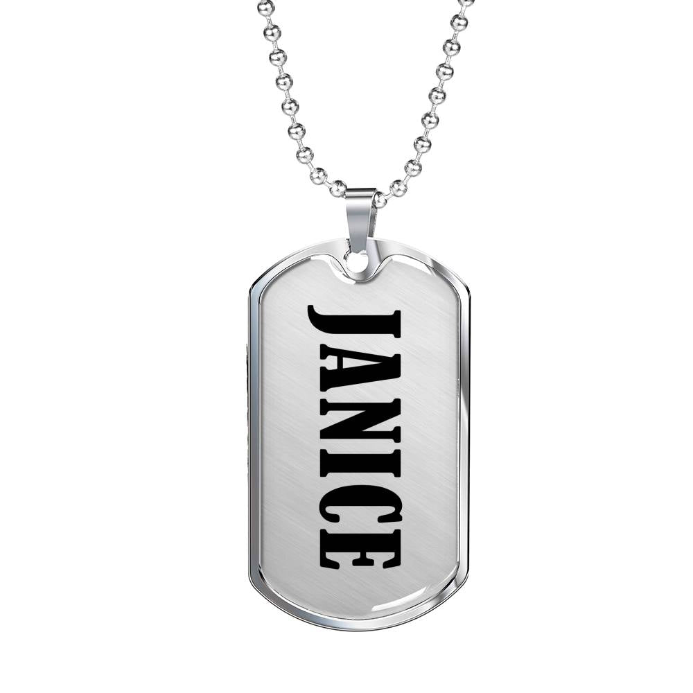 Janice v01 - Luxury Dog Tag Necklace