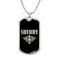 Sherry v02a - Luxury Dog Tag Necklace