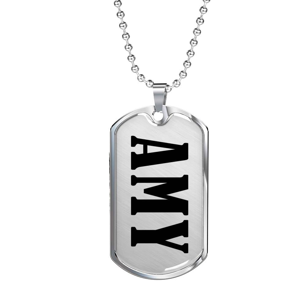 Amy v01 - Luxury Dog Tag Necklace