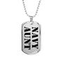 Navy Aunt - Luxury Dog Tag Necklace